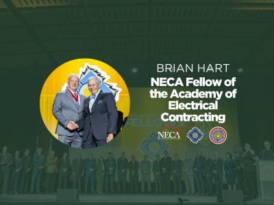 Brian Hart Inducted into the Academy of Electrical Contracting